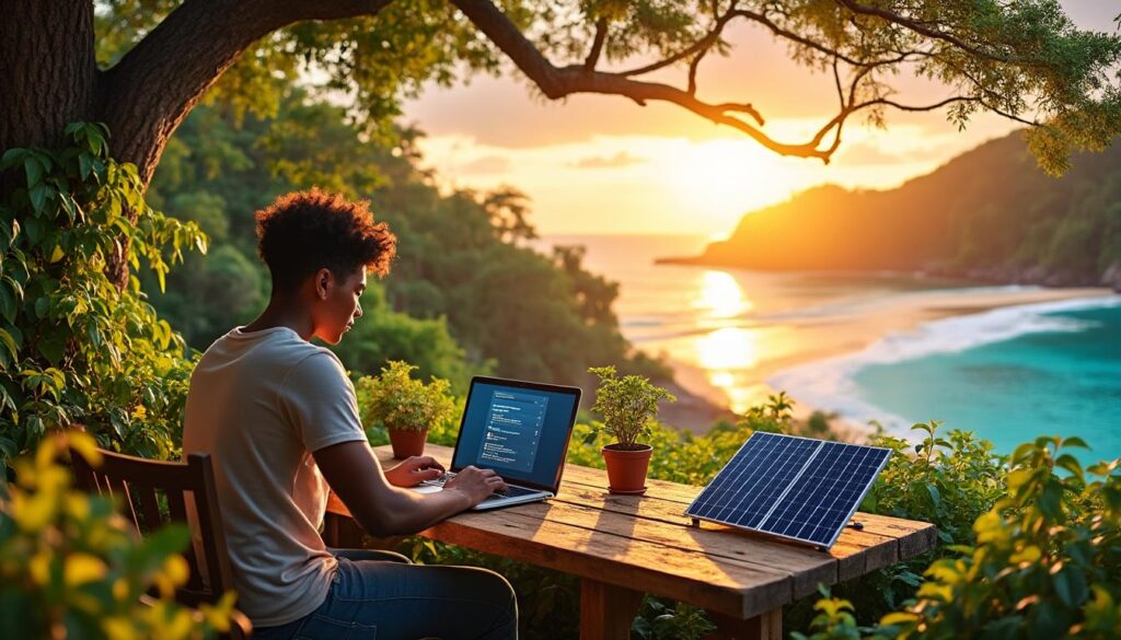 découvrez comment adopter un mode de vie de digital nomad tout en réduisant votre impact environnemental. conseils pratiques pour travailler à distance de façon éthique et éco-responsable.